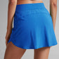 Feathery-Fit Soft High Waisted Dolphin Skirts with Zipper Pocket 14.5"