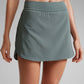 Feathery-Fit Soft High Waisted Dolphin Skirts with Zipper Pocket 14.5"