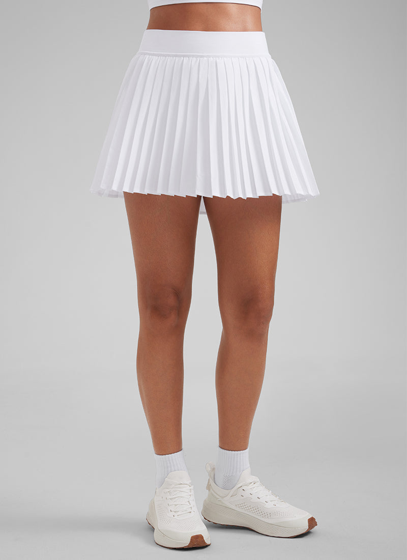 Feathery-Fit Soft High Waist Mini Pleated Tennis Skirt 14''