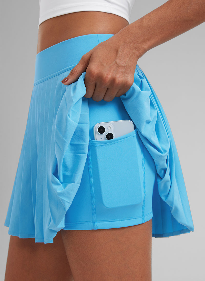 Feathery-Fit Soft High Waist Mini Pleated Tennis Skirt 14''