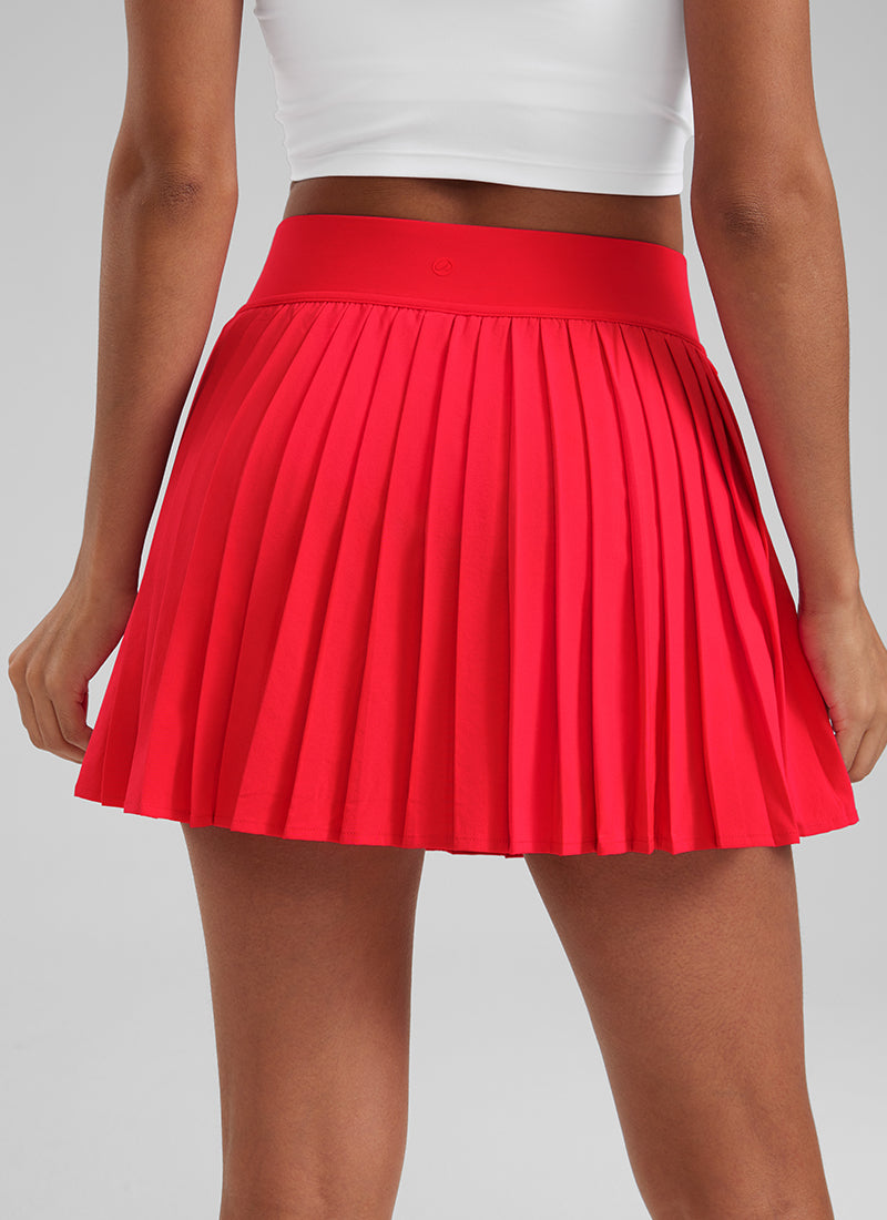 Feathery-Fit Soft High Waist Mini Pleated Tennis Skirt 14''