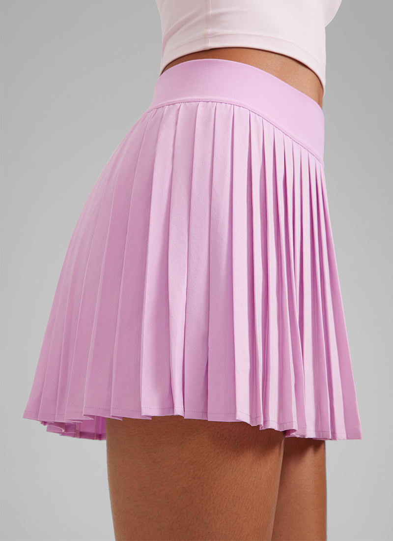 Feathery-Fit Soft High Waist Mini Pleated Tennis Skirt 14''