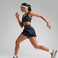 A Line Athletic Skirts High Waisted Side Slit with Pockets 14.5''