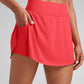 A Line Athletic Skirts High Waisted Side Slit with Pockets 14.5''