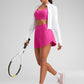 A Line Athletic Skirts High Waisted Side Slit with Pockets 14.5''