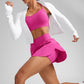 A Line Athletic Skirts High Waisted Side Slit with Pockets 14.5''