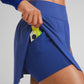 A Line Athletic Skirts High Waisted Side Slit with Pockets 14.5''