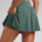 A Line Athletic Skirts High Waisted Side Slit with Pockets 14.5''