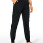 Striped Joggers with Pockets 28'' - Ruched