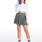 Feathery-Fit Soft Girls Pleated Skirts