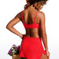 Scoop Neck Bikini Top Adjustable Strap D-DD