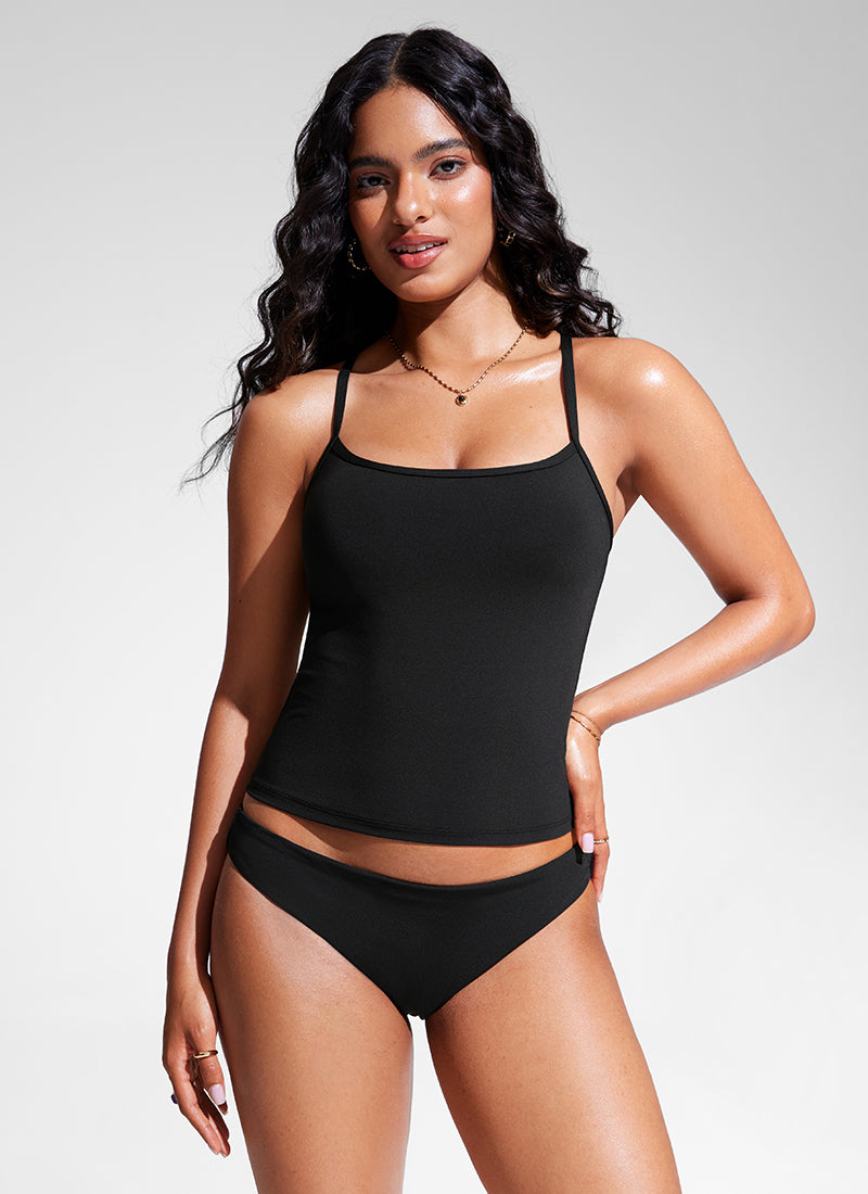 Sunshine Tankini Top Racerback Spaghetti Straps