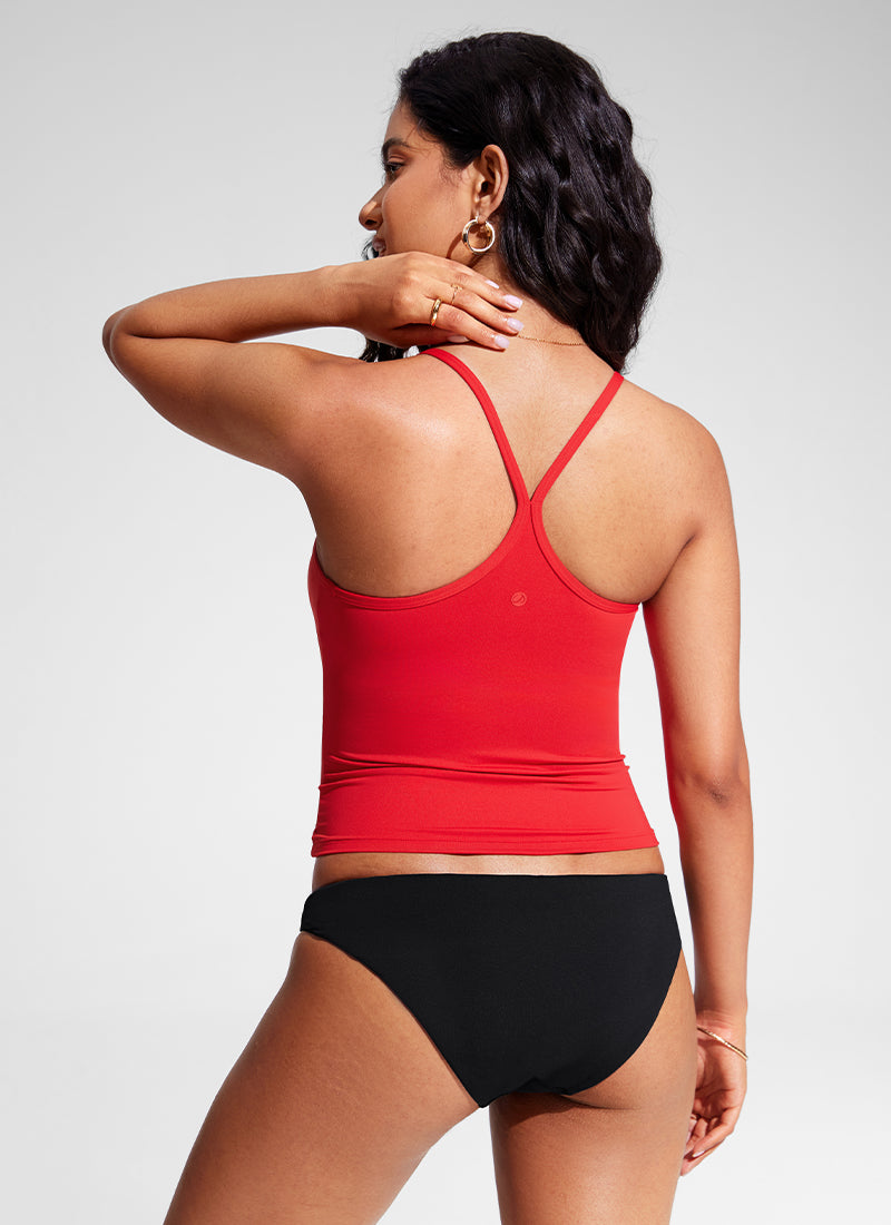 Sunshine Tankini Top Racerback Spaghetti Straps