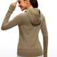 Cotton Terry Full Zip Hoodies Thumb Holes