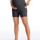 Butterluxe Maternity Pockets Shorts 5''- Super High Waist