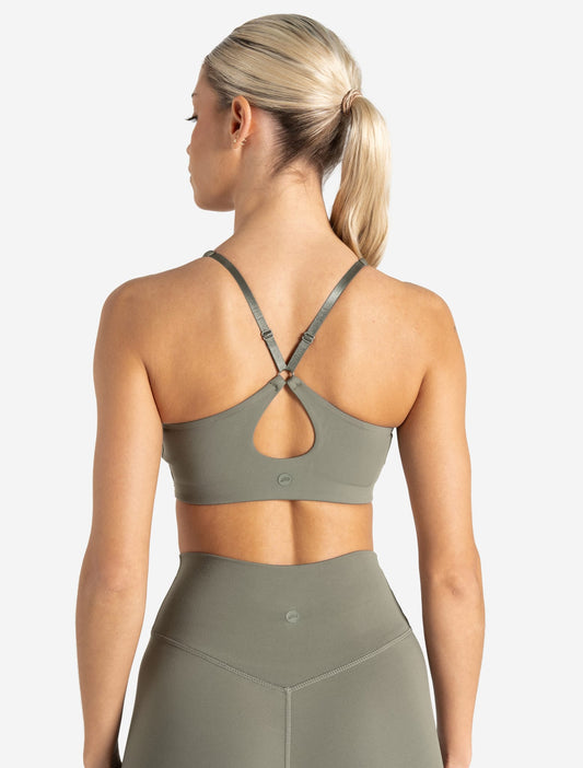 Allure Adjustable Sports Bra - Dusky Sage