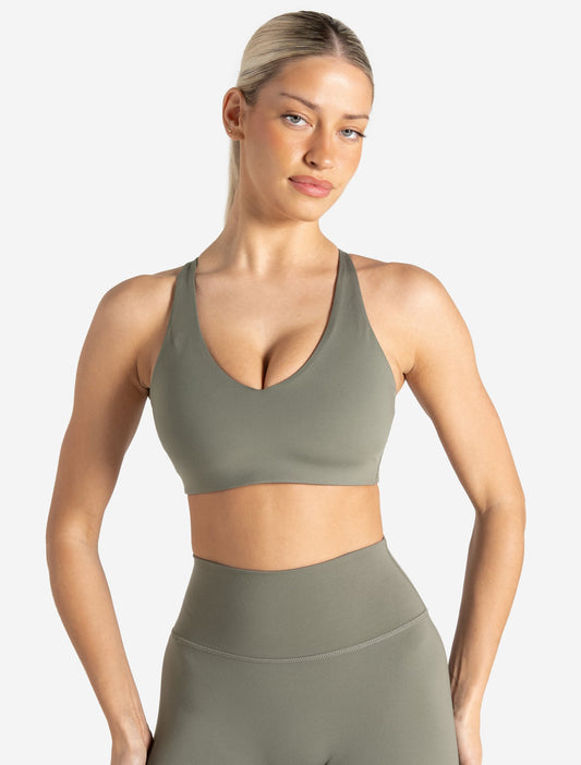 Allure Adjustable Sports Bra - Dusky Sage