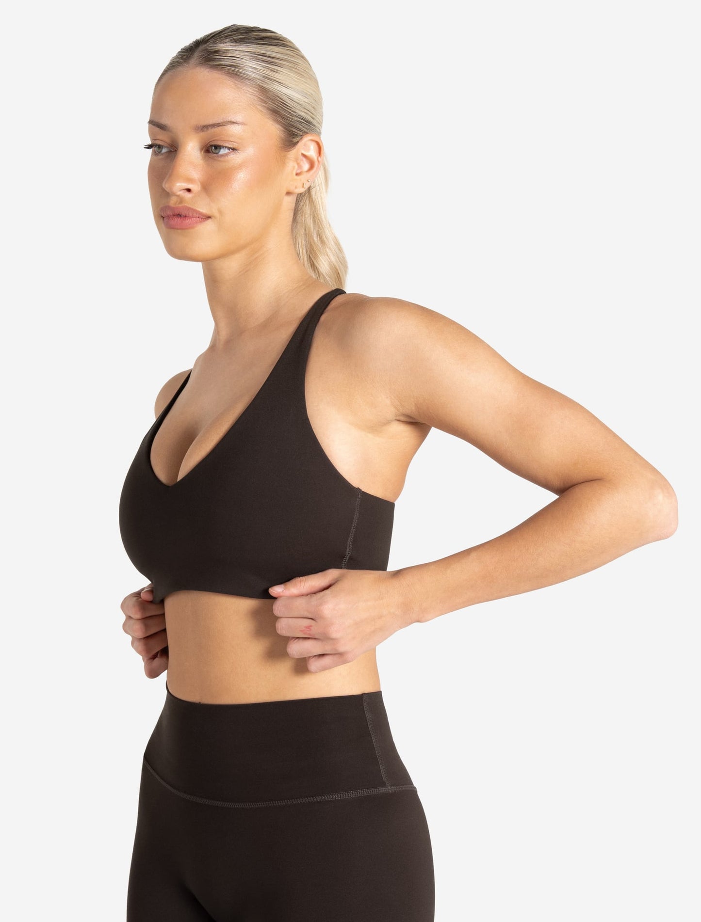 Allure Adjustable Sports Bra - Espresso