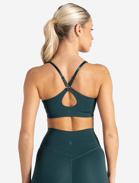 Allure Adjustable Sports Bra - Marine Teal