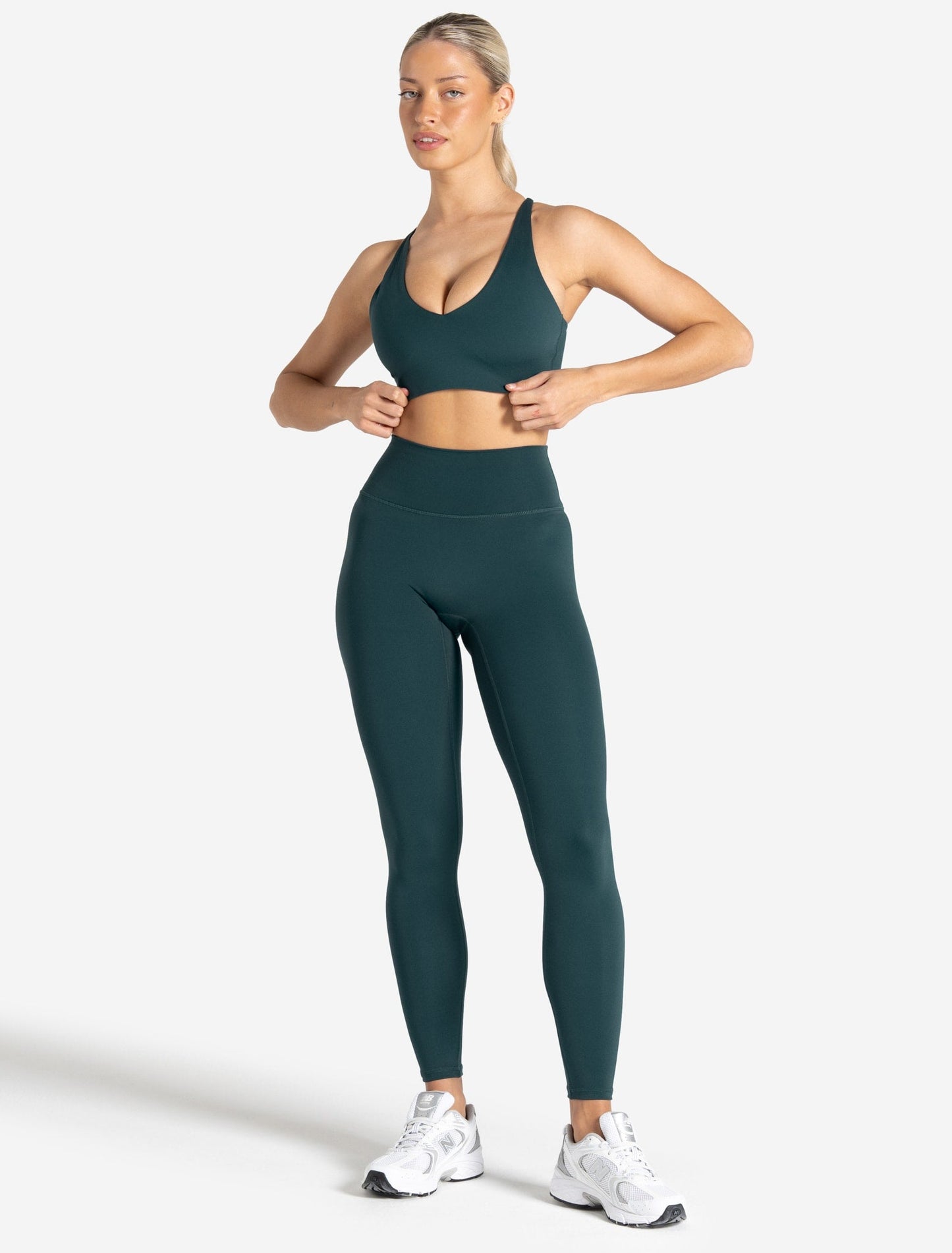 Allure Adjustable Sports Bra - Marine Teal