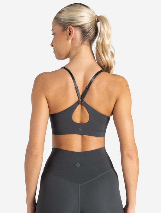 Allure Adjustable Sports Bra - Storm Grey