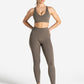 Allure Adjustable Sports Bra - Taupe