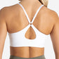 Allure Adjustable Sports Bra - White
