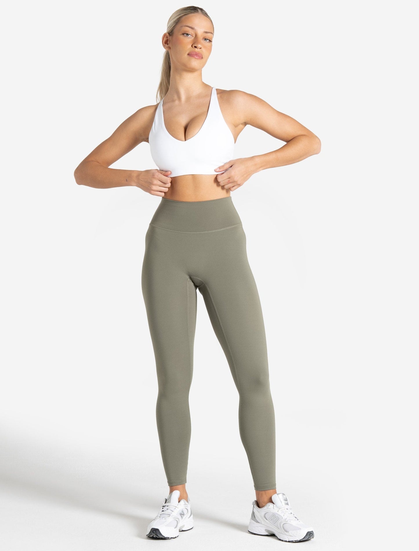Allure Adjustable Sports Bra - White
