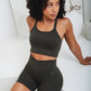Sculpt Seamless Built-In Bra Tank - Olive