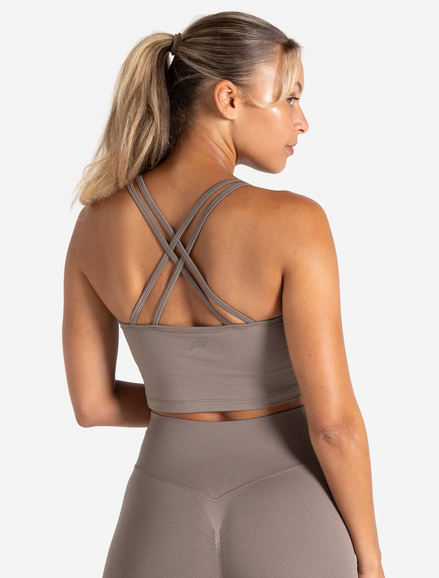 Sculpt Seamless Built-In Bra Tank - Taupe
