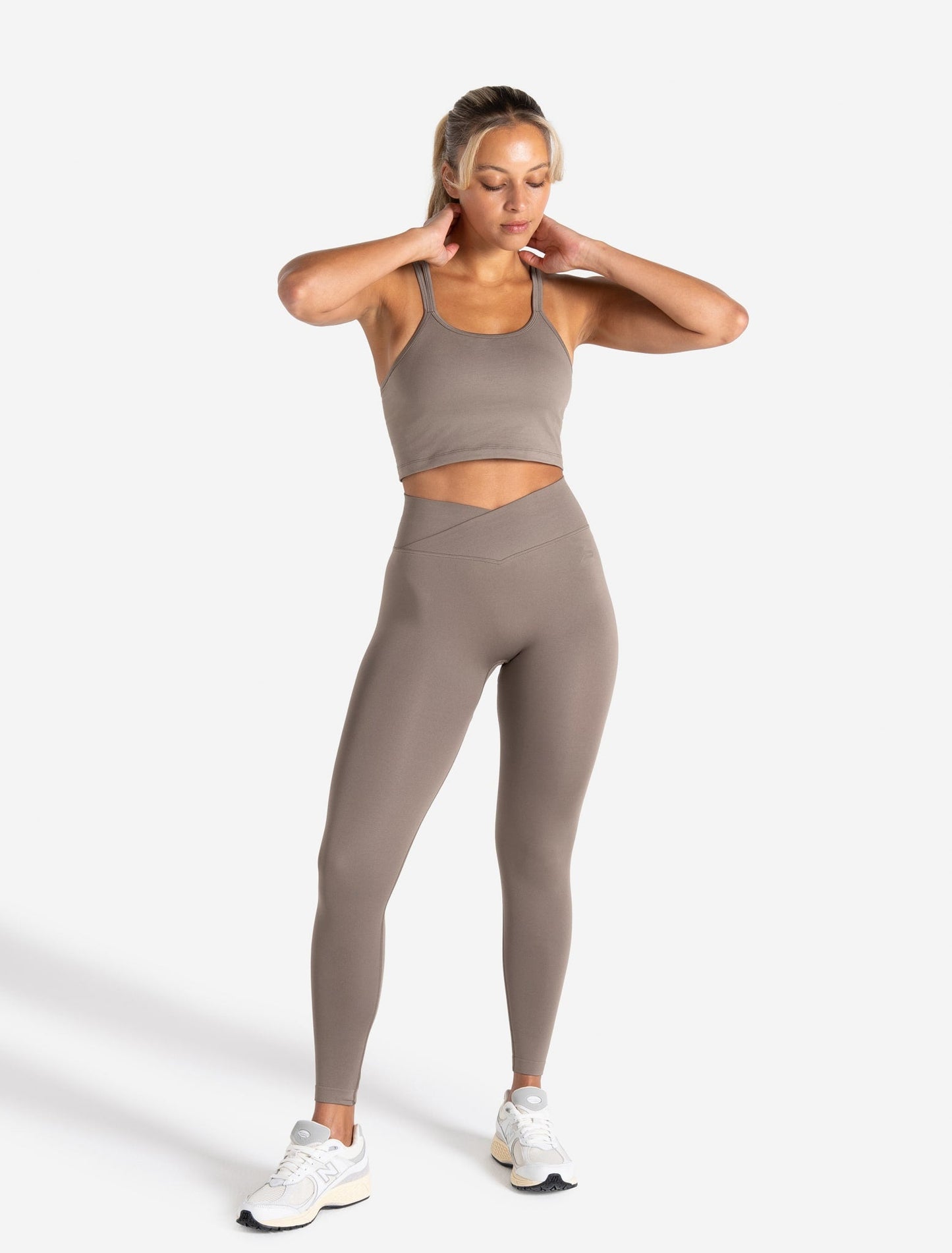 Sculpt Seamless Built-In Bra Tank - Taupe