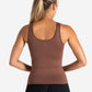 Sculpt Seamless Built-In Bra Vest - Cocoa Brown