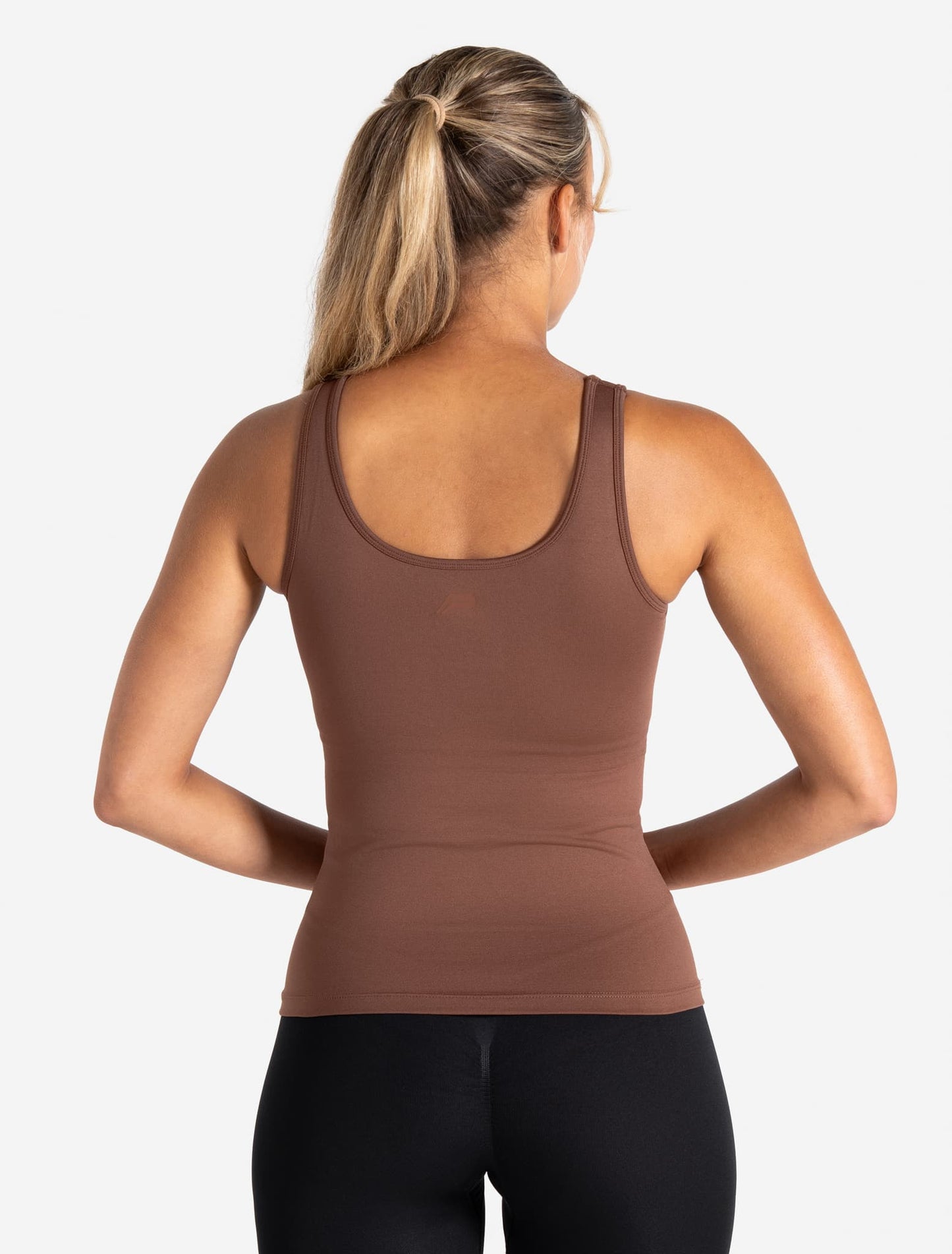 Sculpt Seamless Built-In Bra Vest - Cocoa Brown