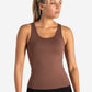 Sculpt Seamless Built-In Bra Vest - Cocoa Brown