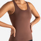 Sculpt Seamless Built-In Bra Vest - Cocoa Brown
