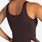 Sculpt Seamless Built-In Bra Vest - Espresso