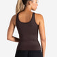 Sculpt Seamless Built-In Bra Vest - Espresso