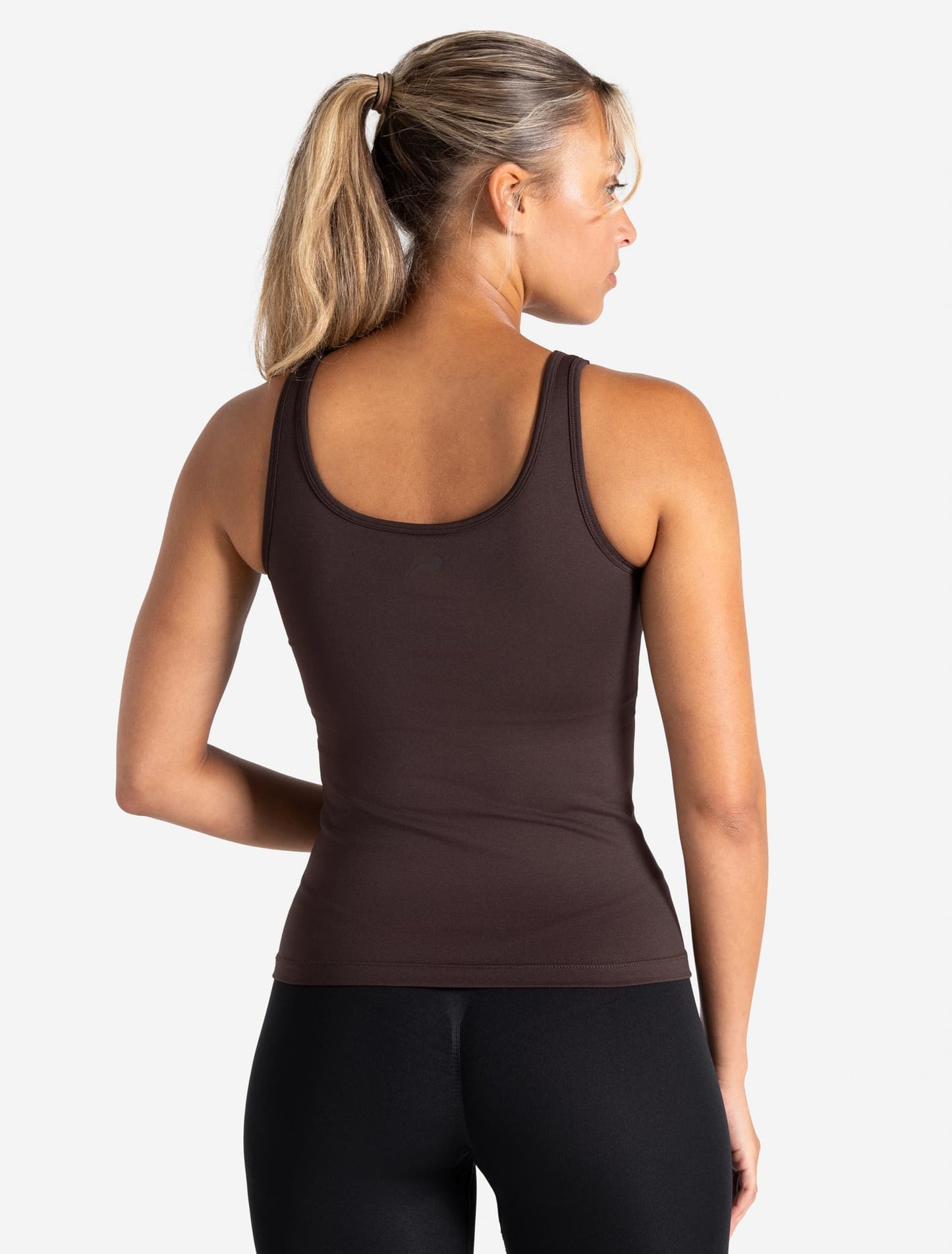 Sculpt Seamless Built-In Bra Vest - Espresso