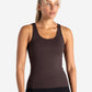 Sculpt Seamless Built-In Bra Vest - Espresso