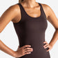 Sculpt Seamless Built-In Bra Vest - Espresso