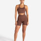 Sculpt Seamless Scrunch Shorts - Cocoa Brown