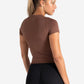 Sculpt Seamless T-Shirt - Cocoa Brown