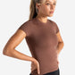 Sculpt Seamless T-Shirt - Cocoa Brown