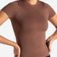 Sculpt Seamless T-Shirt - Cocoa Brown