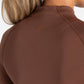 Sculpt Seamless Zip Jacket - Cocoa Brown