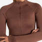 Sculpt Seamless Zip Jacket - Cocoa Brown