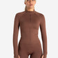 Sculpt Seamless Zip Jacket - Cocoa Brown